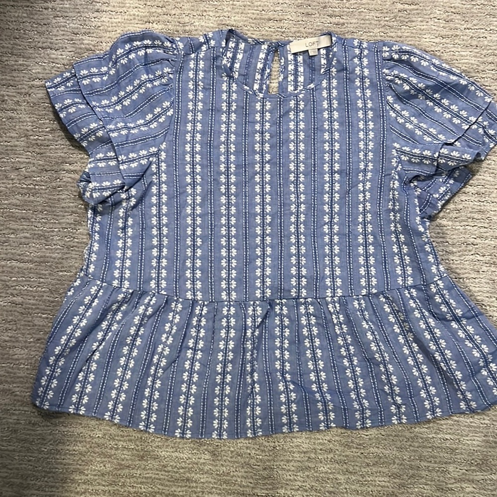Loft peplum top